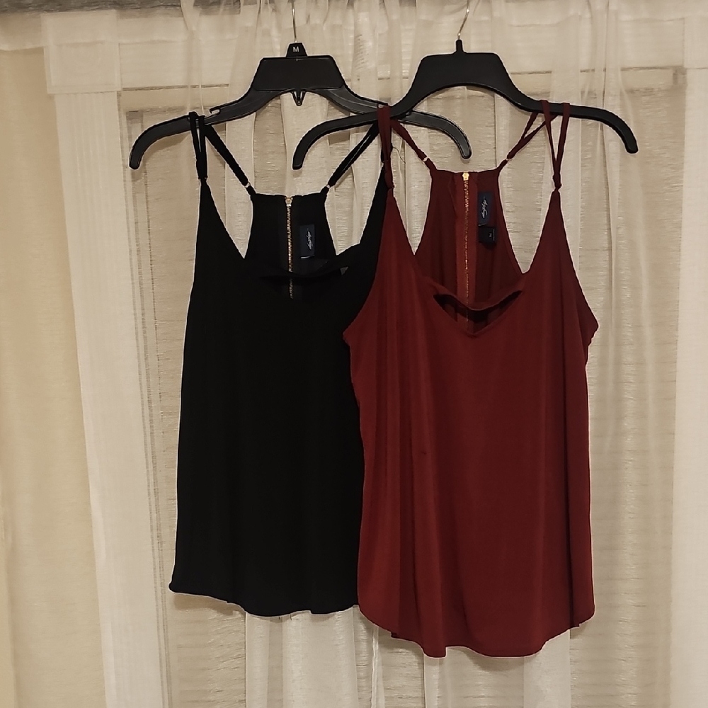 Daytrip Black and Burgundy Camisoles